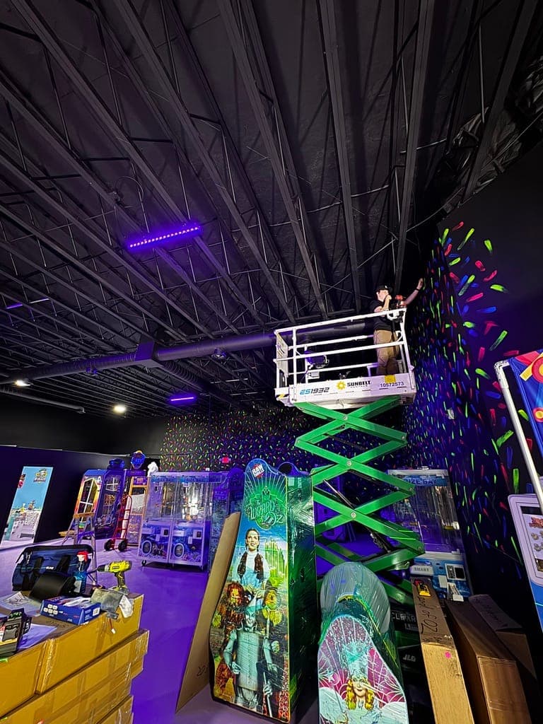 Installing cameras in a commercial building